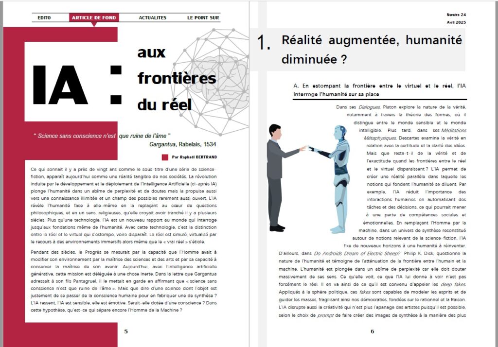 Capture d'écran double page revue d'actualités 2